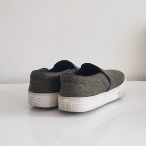 Celine Slip-On Sneakers Olive Wool Top - Phoebe Philo Era